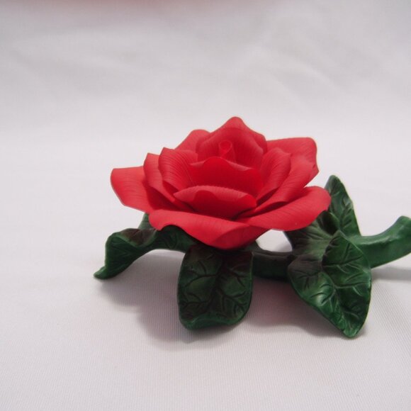 Ceramic Red Rose - Picture 1 of 5